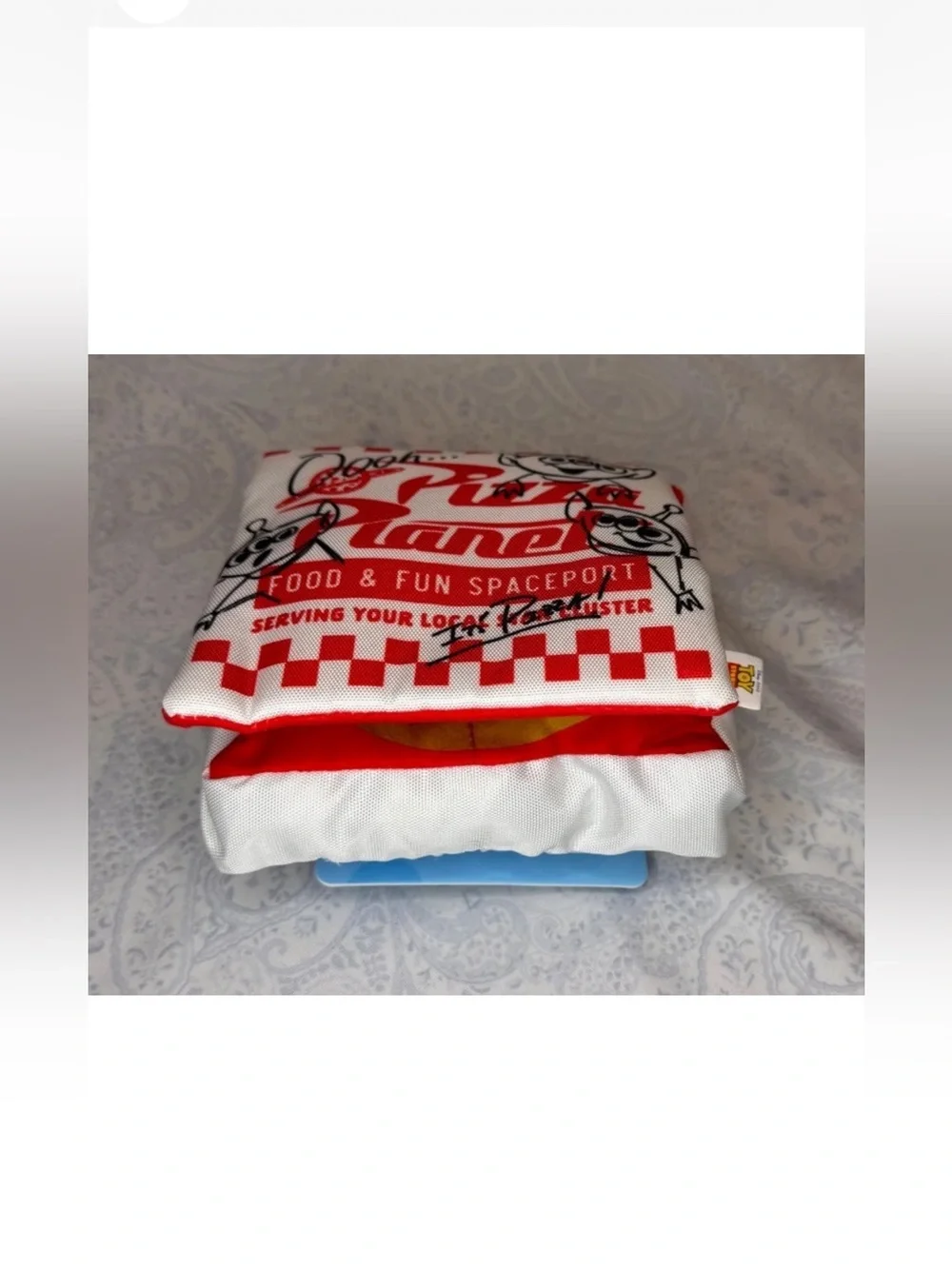 Disney Toy Story Pizza Planet Red & White Alien Dog Toy